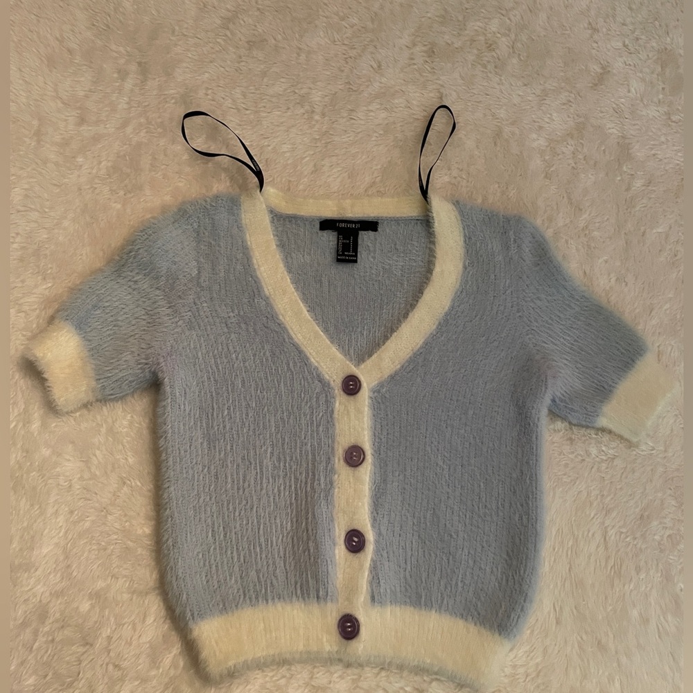 Cute fuzzy cardigan